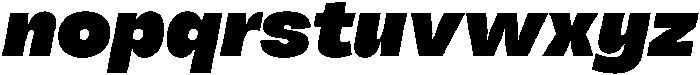 Tatype Neue Extra Black Italic otf (900) Font LOWERCASE