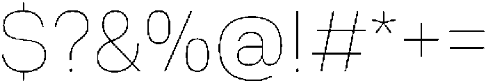 Tatype Neue Thin otf (100) Font OTHER CHARS