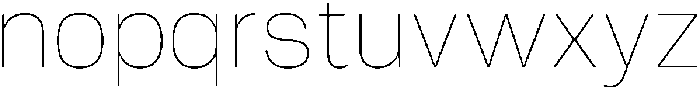 Tatype Neue Thin otf (100) Font LOWERCASE