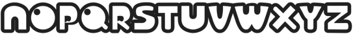 Taurus Retro Outline otf (400) Font LOWERCASE