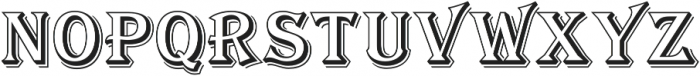 Tavern Open SL Regular otf (400) Font UPPERCASE