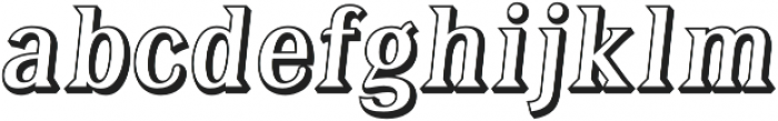 Tavern Open X Regular Italic otf (400) Font LOWERCASE