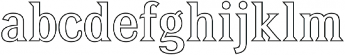 Tavern Out Regular otf (400) Font LOWERCASE