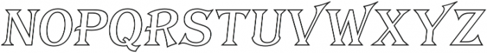 Tavern Out S Regular Italic otf (400) Font LOWERCASE