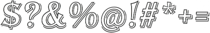 Tavern Out SL Regular Italic otf (400) Font OTHER CHARS