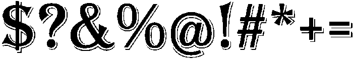 Tavern Regular otf (400) Font OTHER CHARS