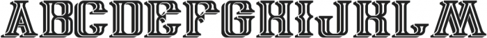 Tavern2 Inline And Shadow otf (400) Font LOWERCASE