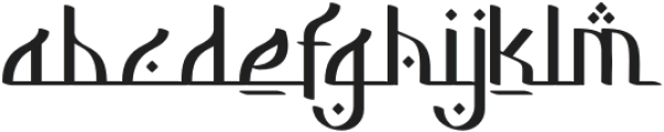 Tawbah otf (400) Font LOWERCASE