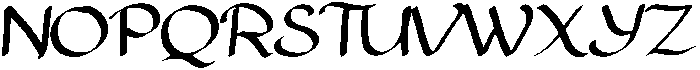 Taylor Regular otf (400) Font UPPERCASE