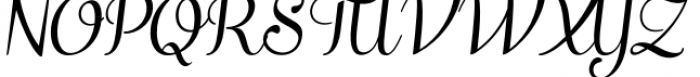 Taiga Italic Font UPPERCASE