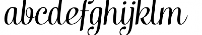 Taiga Italic Font LOWERCASE