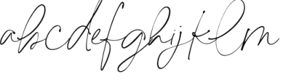 Tallulah Signature Regular Font LOWERCASE