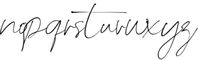 Tallulah Signature Regular Font LOWERCASE