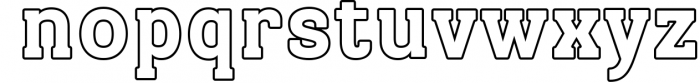 TA Bankslab Outline Font LOWERCASE