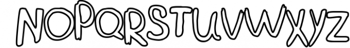 TABIR - font based on kid handwriting plus seamless pattern 1 Font UPPERCASE