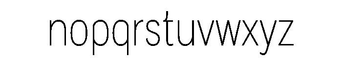 TAFabricans-CondExtLt Font LOWERCASE