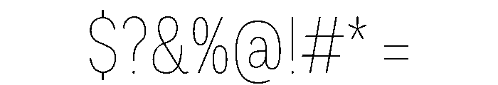 TAFabricans-CondThin Font OTHER CHARS