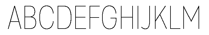TAFabricans-CondThin Font UPPERCASE