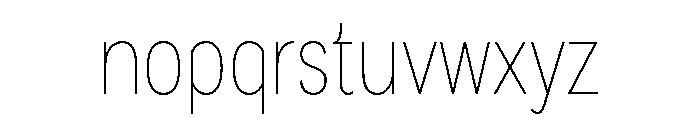 TAFabricans-CondThin Font LOWERCASE