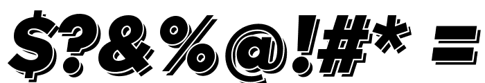 TabarraShadow-Italic Font OTHER CHARS