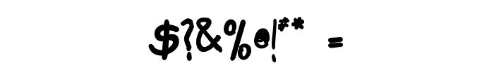 Tabatha Bold Font OTHER CHARS