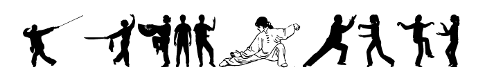 Tai-Chi Silhouette Font OTHER CHARS