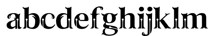 Taiganja Type Font LOWERCASE