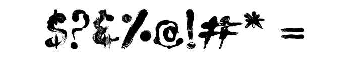 Tajamuka Script Font OTHER CHARS
