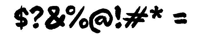Takdungjaz Font OTHER CHARS