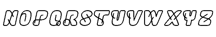 Talisyaline Demo Bold Italic Font UPPERCASE