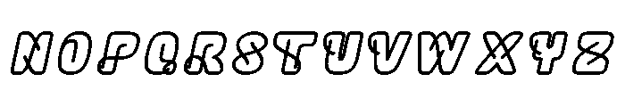 Talisyaline Demo Bold Italic Font LOWERCASE