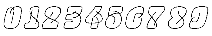 Talisyaline Demo Italic Font OTHER CHARS
