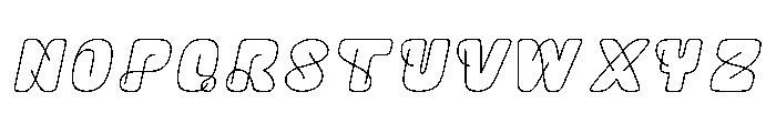 Talisyaline Demo Italic Font UPPERCASE