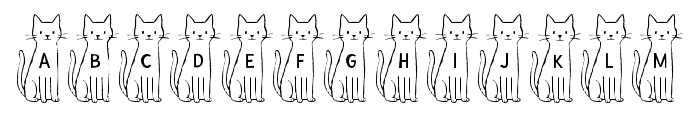 TallCatShortCat Font UPPERCASE
