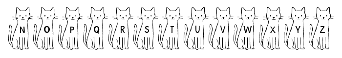 TallCatShortCat Font UPPERCASE