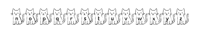 TallCatShortCat Font LOWERCASE