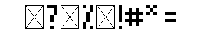 TallPixelFont Regular Font OTHER CHARS