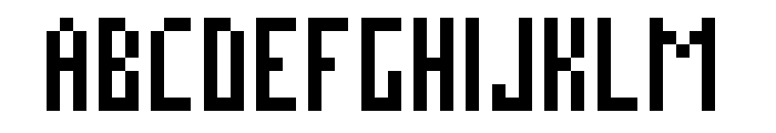 TallPixelFont Regular Font UPPERCASE