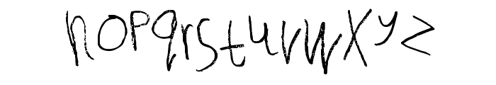 Tallula SelbyWillis aged 4 Font LOWERCASE