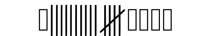 Tally Marks Regular Font OTHER CHARS