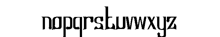 Tanggul Market Regular Font LOWERCASE