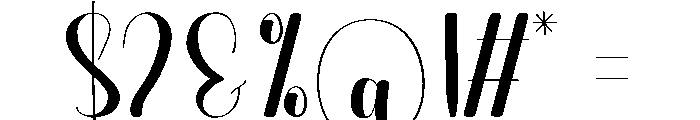 Tangible Font OTHER CHARS
