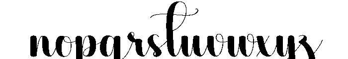 Tangible Font LOWERCASE