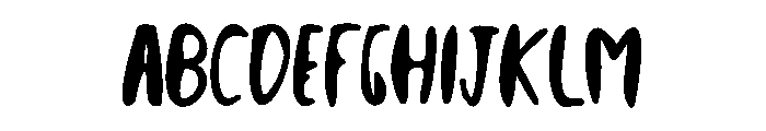 Tangy Handmade Font UPPERCASE