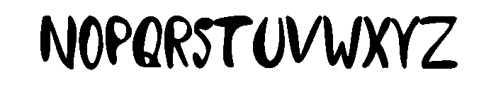 Tangy Handmade Font LOWERCASE