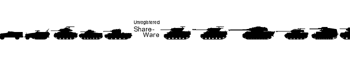 Tanks-WW2 Font UPPERCASE