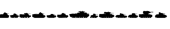 Tanks Font UPPERCASE