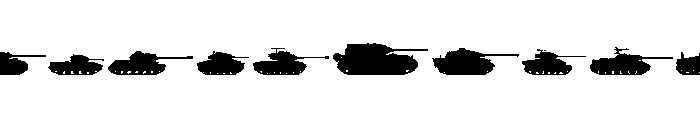 Tanks Font LOWERCASE