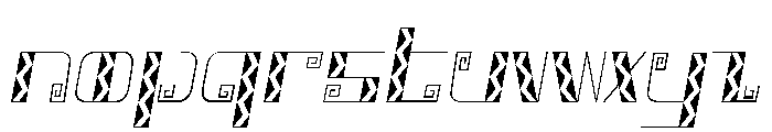 Tapis Font LOWERCASE