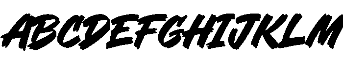 Tarmiles Action PERSONAL USE Regular Font UPPERCASE